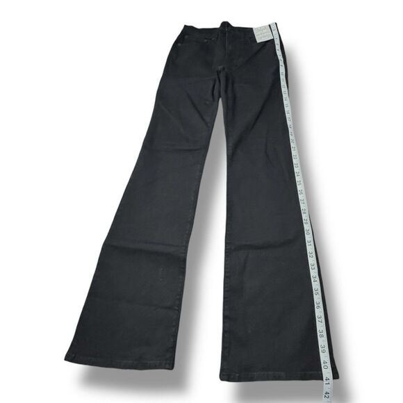NWT Madewell Kick Out Full Length Jeans Black Midrise Flare Denim Women’s Sz 26 - Picture 6 of 16